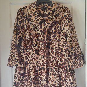 Leopard Print Coat